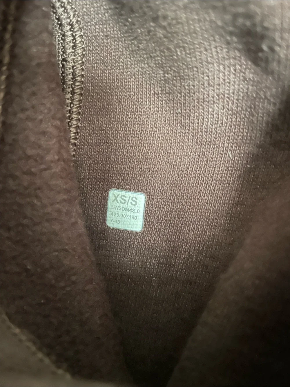 Lululemon Women's XS/S Scuba Espresso Brown Half-Zip Hoodie Sweatshirt